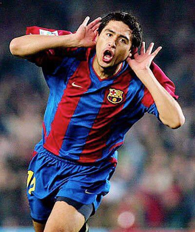 FC Barcelona Nike 2002-2003 Home Riquelme (XL)