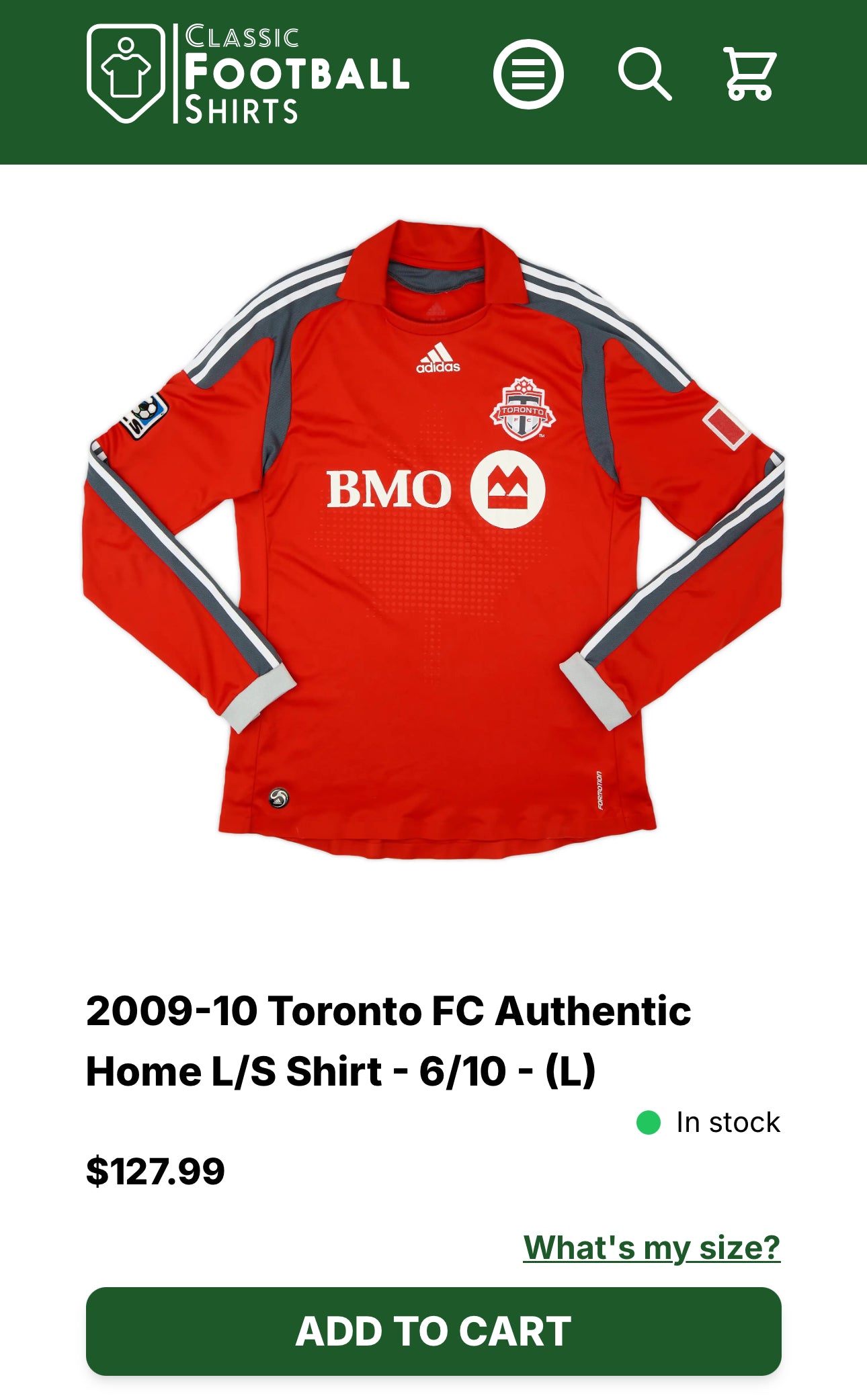 Toronto FC Authentic 2009-2010 Home (L)