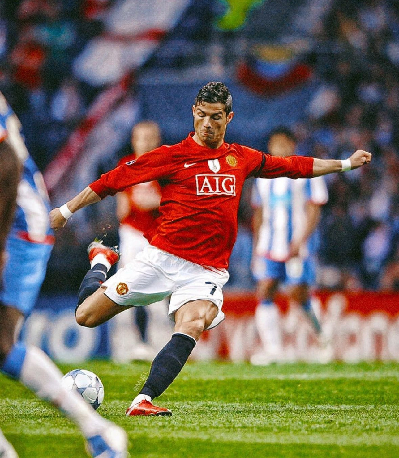 Manchester United Nike 2007-2009 Home Ronaldo (XL)