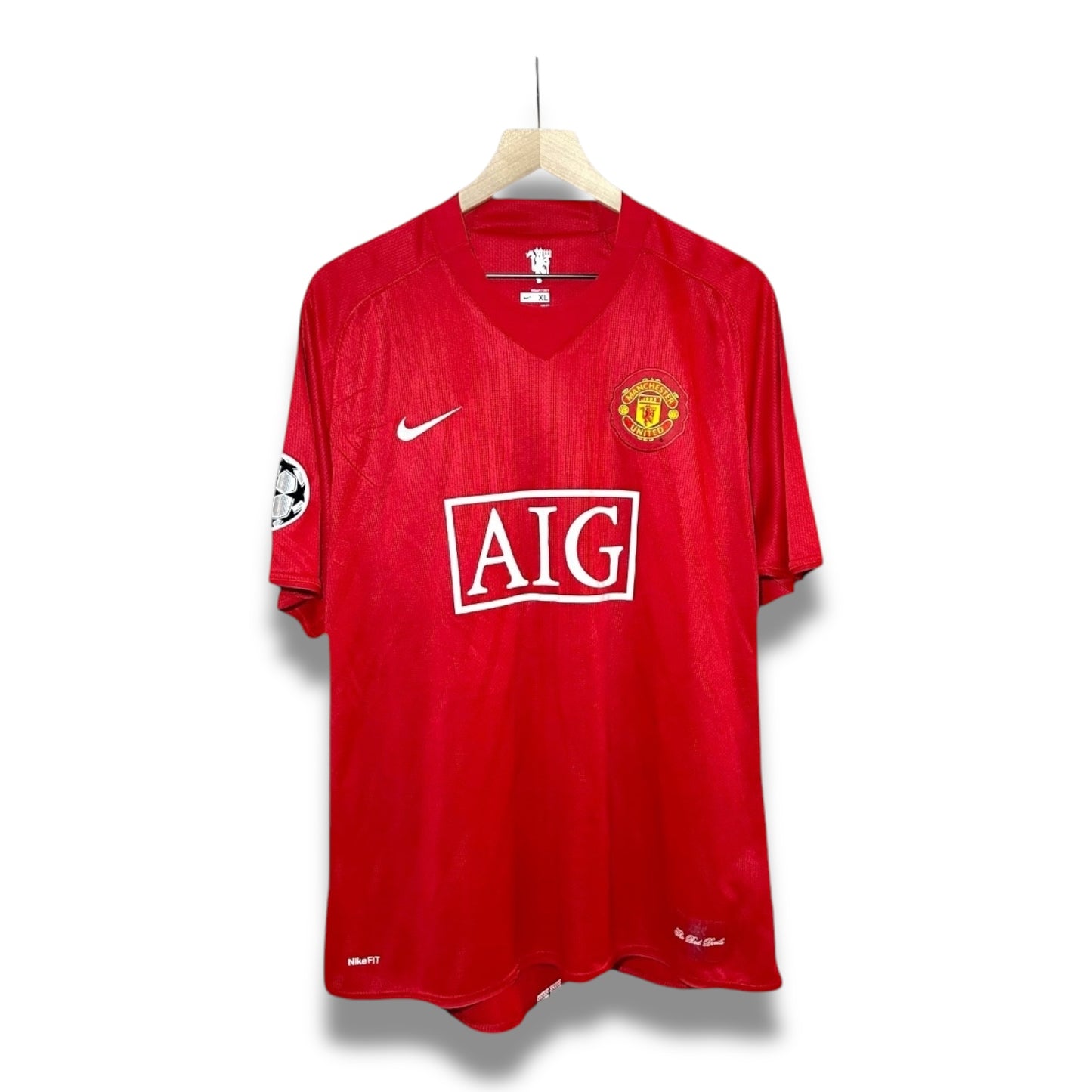 Manchester United Nike 2007-2009 Home Ronaldo (XL)